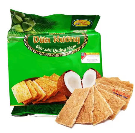 VN Coconut Cracker Banh Dua Nuong Original Flavor 150g
