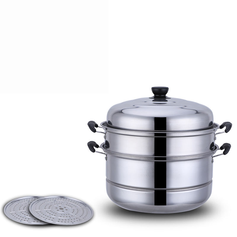 Stainless Steel 3-Tier Steamer 32cm