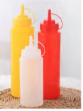 1 Hole Plastic Sauce Dispense Squeeze Bottle 12oz/300ml