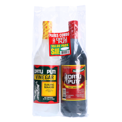 Datu Puti Value Pack Soy Sauce + Vinegar 1L
