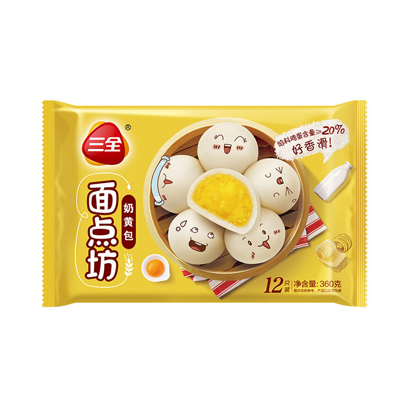 SQ Creamy Custard Bun 360g
