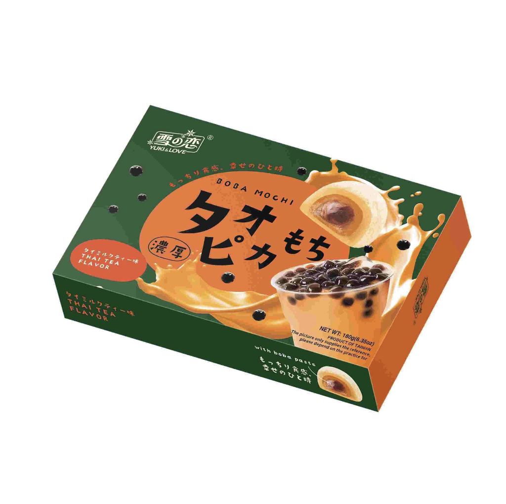 YUKI & LOVE Boba Mochi Thai Milk Tea Flavor 180g