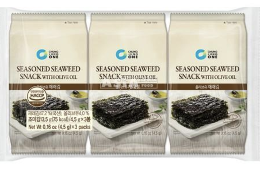 KR CHUNG JUNG ONE Seaweed Snack With Olive Oil 13.5g