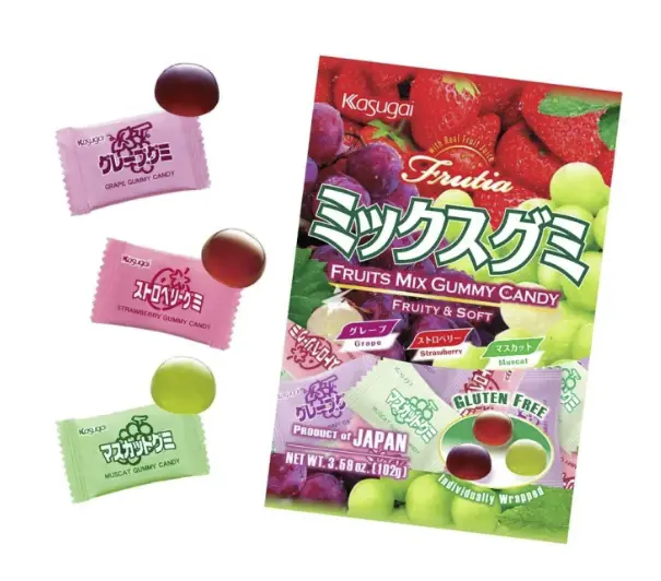 JP Kasugai Gummy Mix Juice Flavor 102g