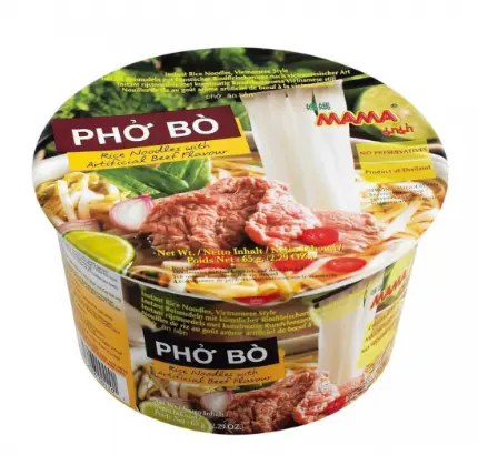 Mama Instant Rice Vermicelli Pho Bo Beef Flavor Bowl 65g