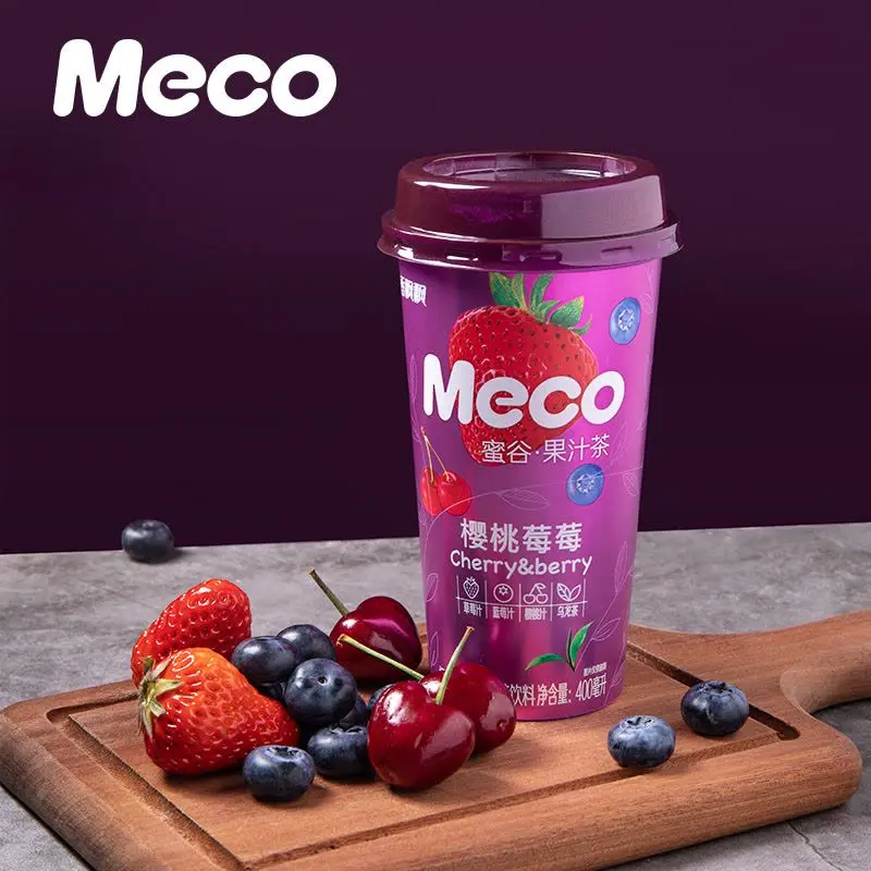 XPP meco fruit tea drink cherry and berry flavor 400ml