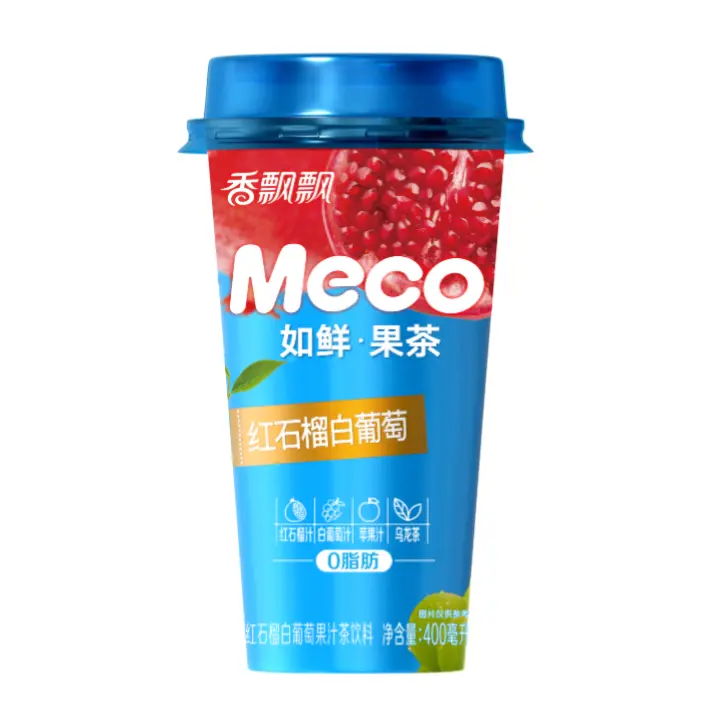 XPP meco fruit tea drink pomegranate  and white grape flavor 400ml