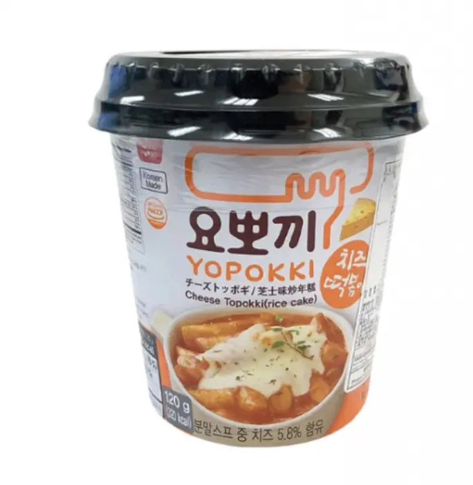 Yopokki rice cake cup cheese 120g