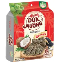 VN coconut crackers banh dua nuong sesame flavor 125g
