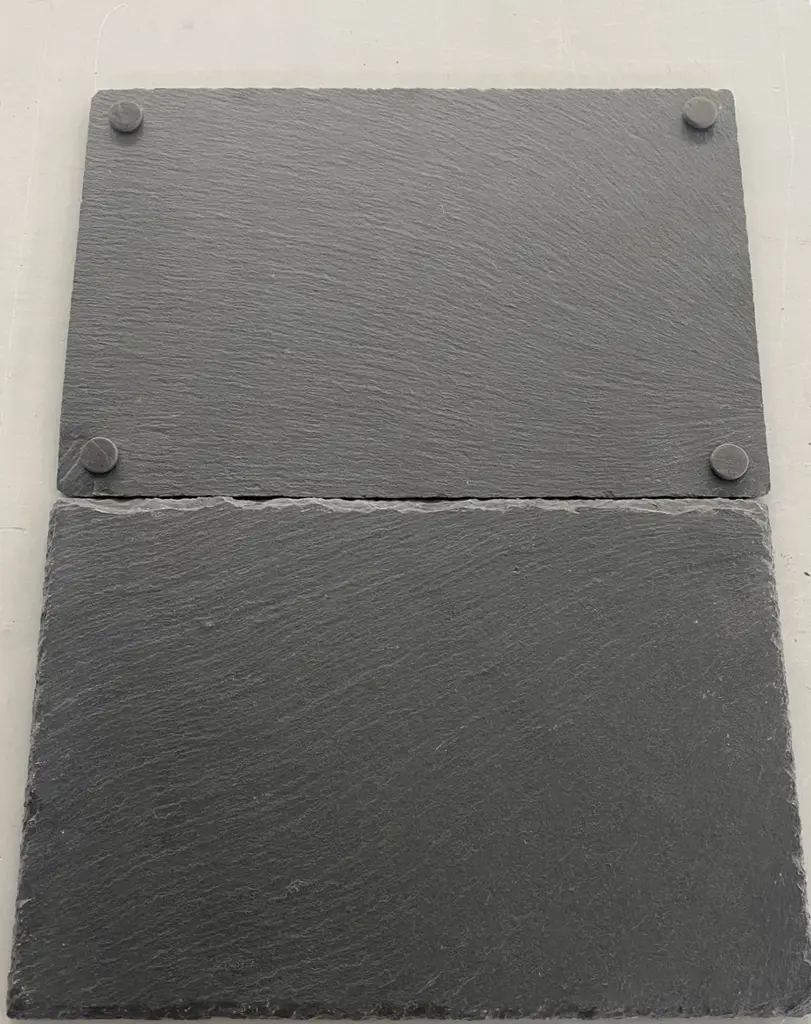 Black slate sushi tray 30x25cm