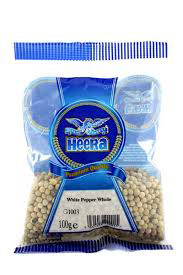HEERA White Pepper Whole 100g