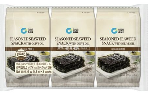 KR CHUNG JUNG ONE Seaweed Snack With Olive Oil 13.5g