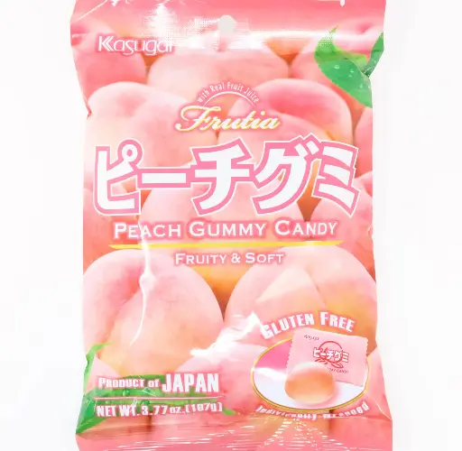 JP Kasugai Gummy Peach Juice Flavor 102g