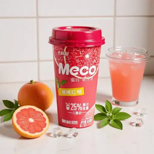 XPP meco fruit tea drink peach grapefruit flavor 400ml