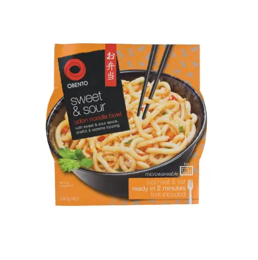 [14.07.2026] Obento Udon Noodle sweet  sour flavor bowl 240g ale 30%