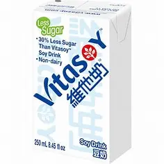 Vitasoy original soy drink less sugar 250ml 